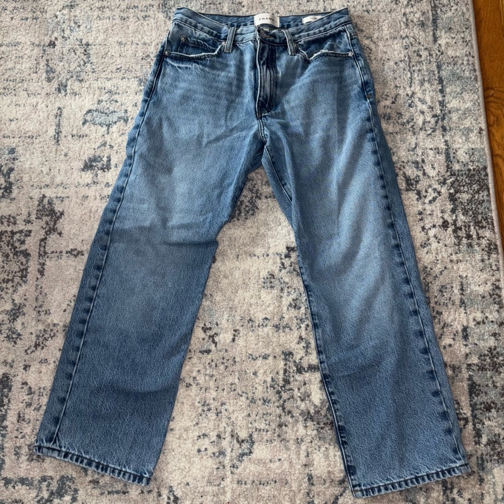 Frame Denim Women's Light Blue Relaxed Jeans - Picture 7 of 9